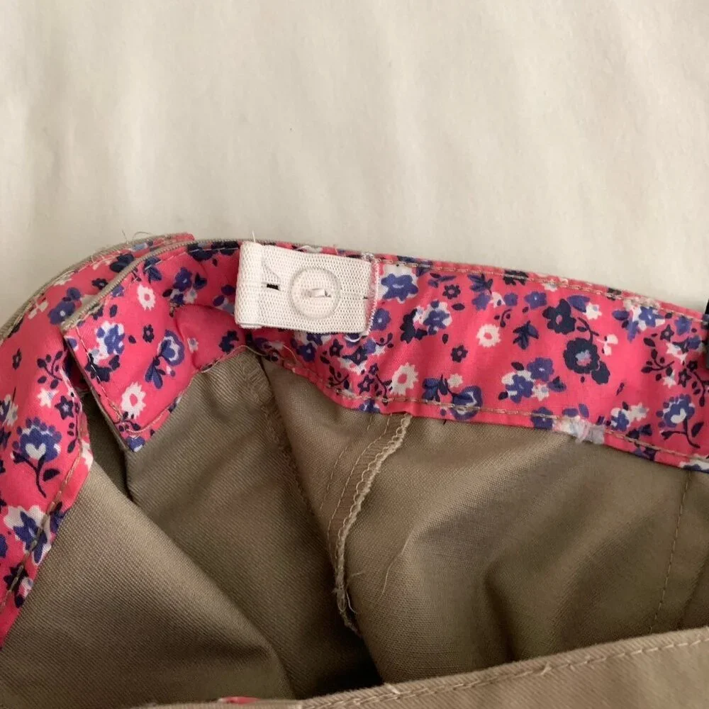 U.S Polo Assn Uniform Shorts Tan Khaki Girls Size 16 Adjustable Waist NWT
